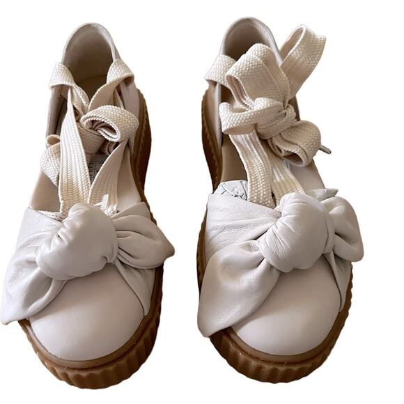 FENTY X PUMA RIHANNA BOW CREEPER OFF WHITE SIZE 8 - Picture 4 of 9